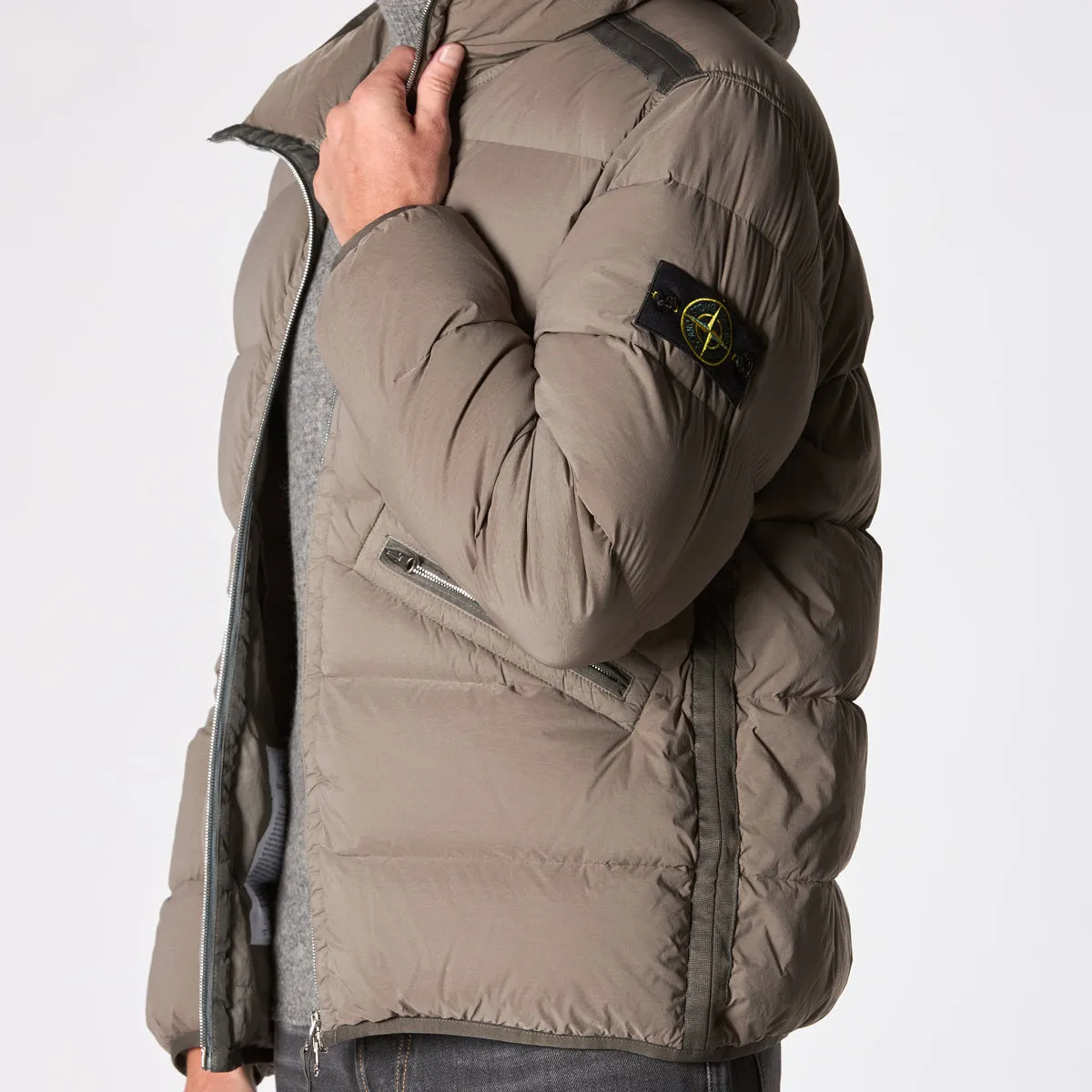 STONE ISLAND DOWN JACKETS 811543128 V0075 BROWN