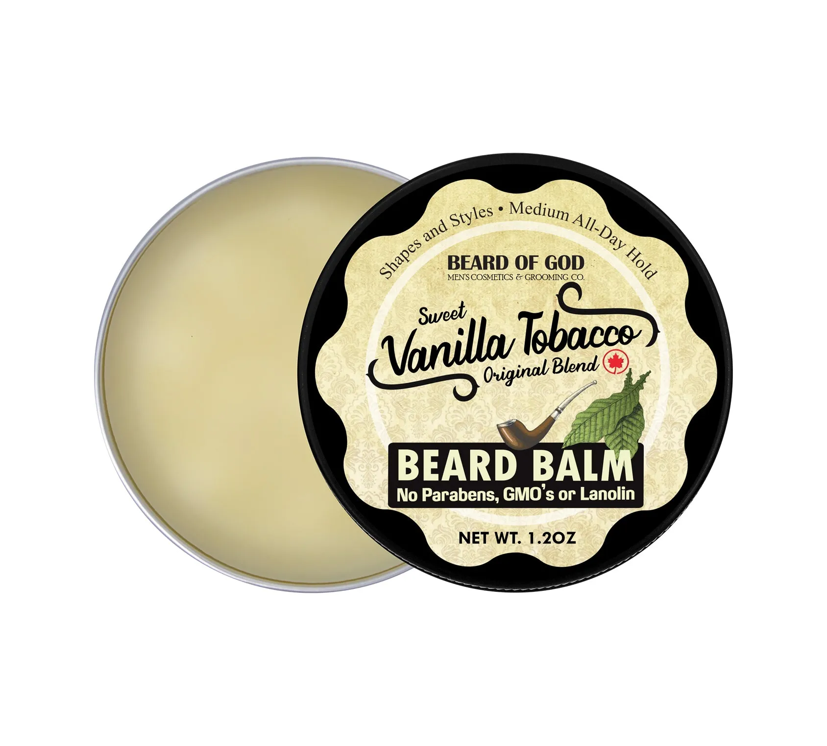 Sweet Vanilla Tobacco Crafted & Poured Beard Balm