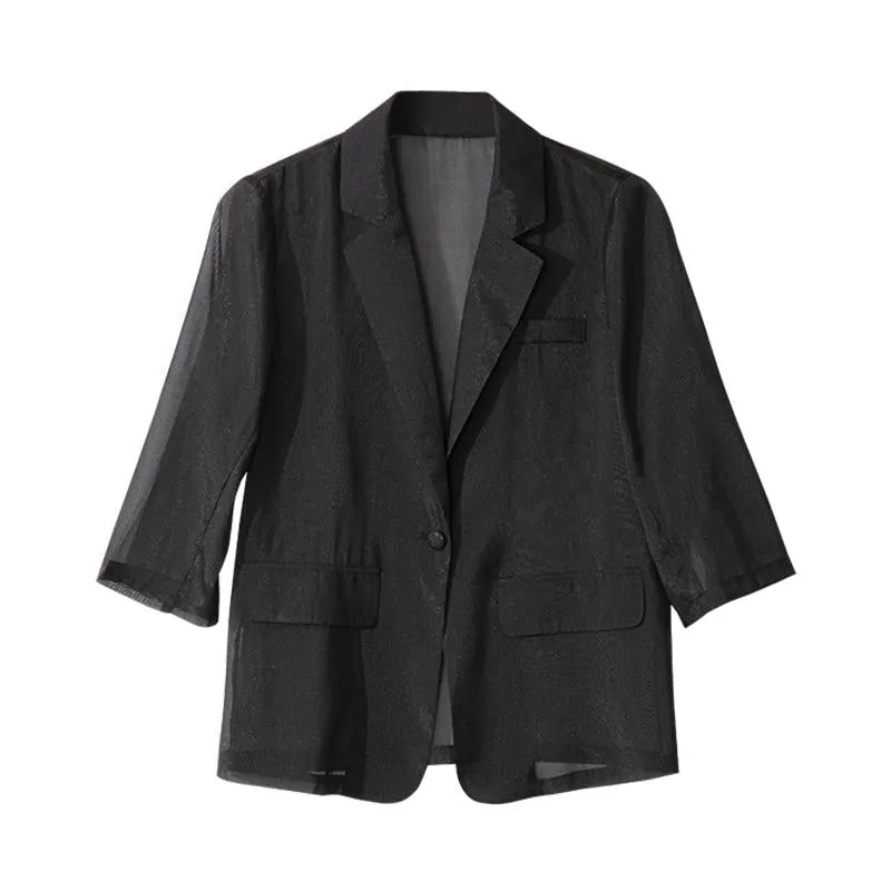 Thin Exquisite Semi-Transparent Versatile Blazer