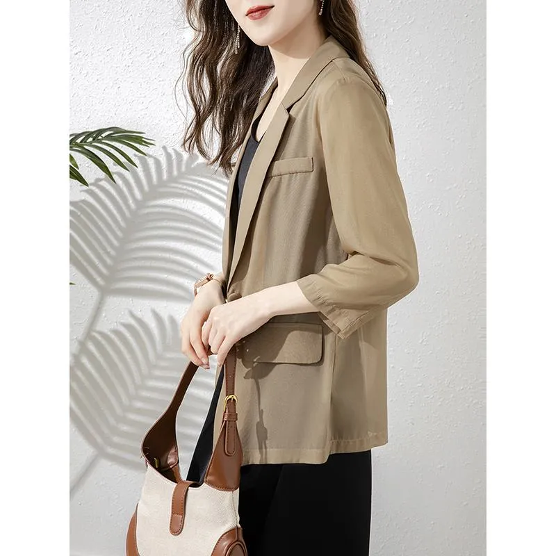 Thin Exquisite Semi-Transparent Versatile Blazer