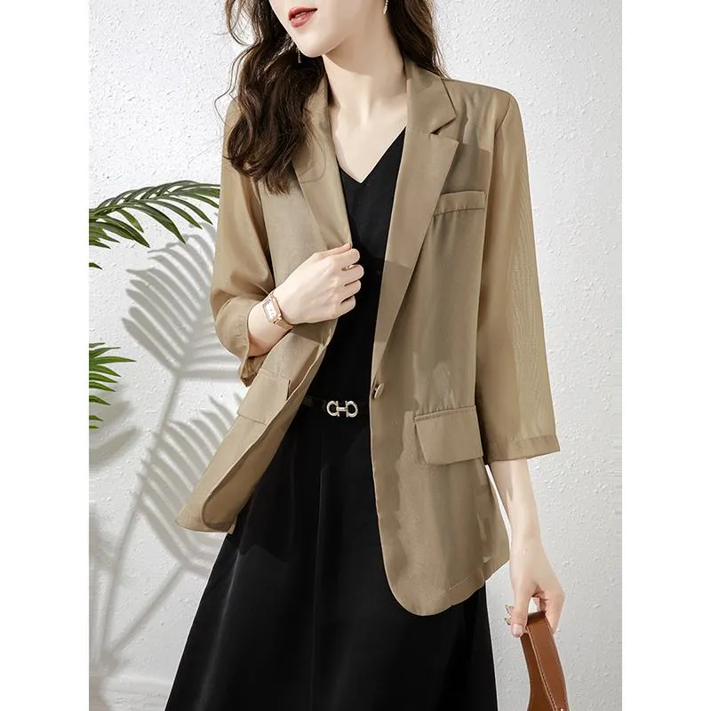 Thin Exquisite Semi-Transparent Versatile Blazer