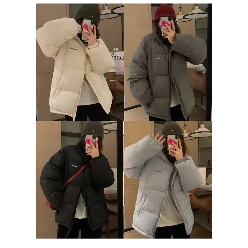 Unisex Versatile Loose Fit Trendy Thickened Puffer Jacket