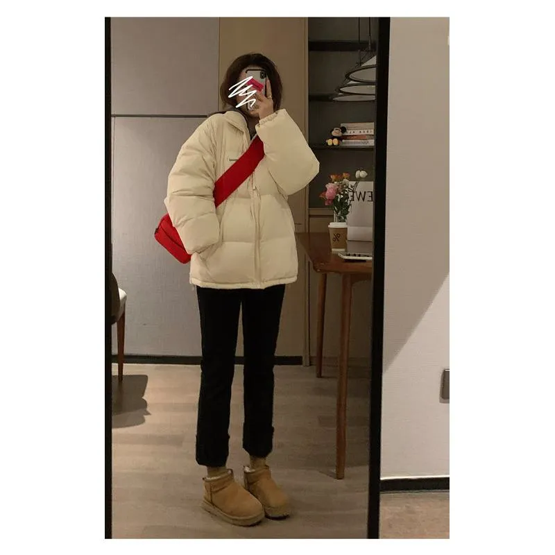 Unisex Versatile Loose Fit Trendy Thickened Puffer Jacket