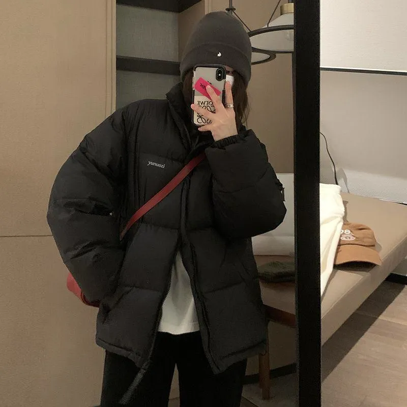 Unisex Versatile Loose Fit Trendy Thickened Puffer Jacket