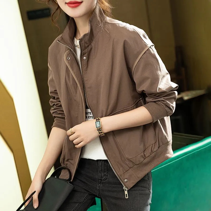 Versatile Cropped Workwear Style Shirt Jacket