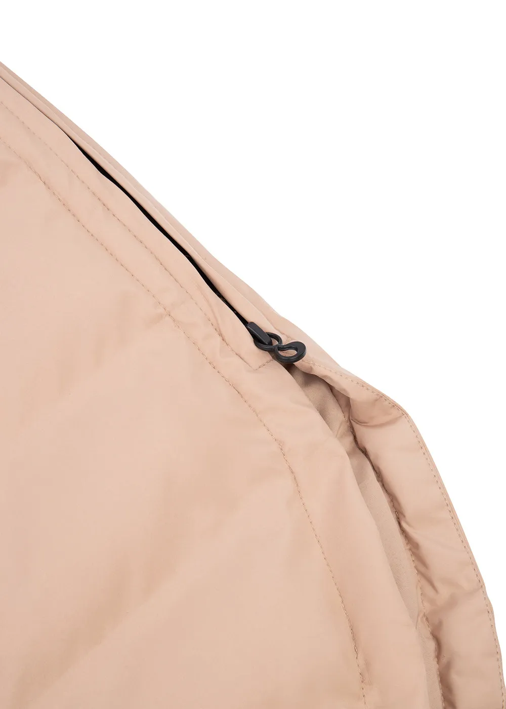 Waterproof Puffer Poncho - Beige