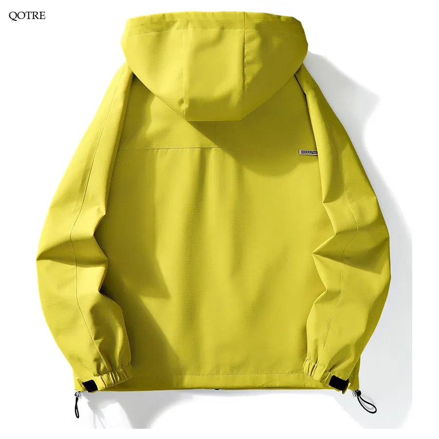 Windproof Versatile Workwear Style Raincoat Hooded Jacket