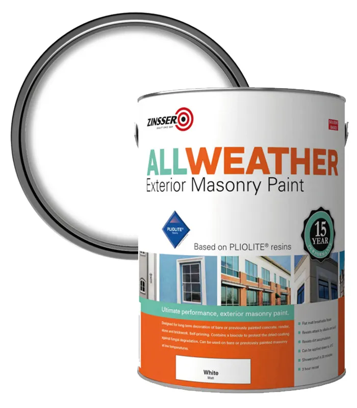 Zinsser All Weather Masonry Paint - 5 Litre